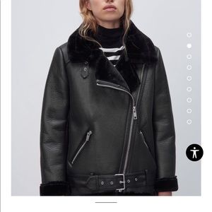 Zara Double Faced Moto Jacket
